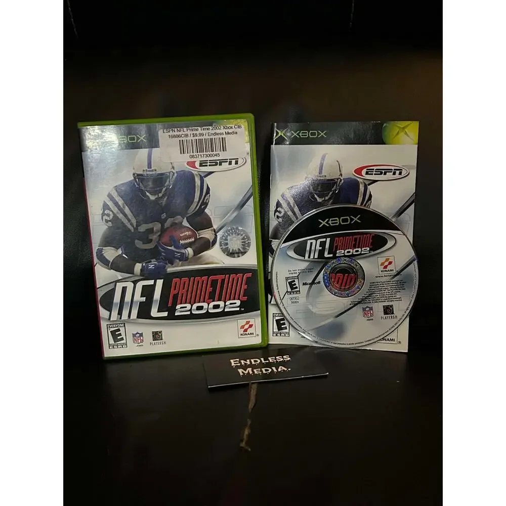 ESPN NFL Prime Time 2002 Microsoft Xbox CIB Video Game